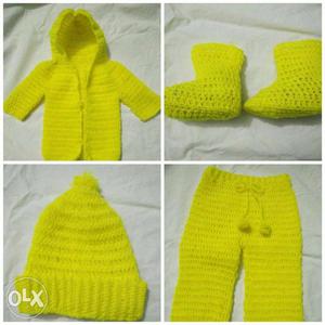 New Crochet baby set for 0-4 months baby.
