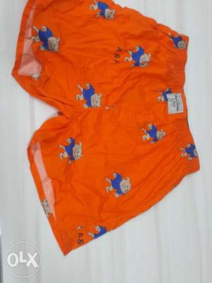 Orange And Blue Shorts