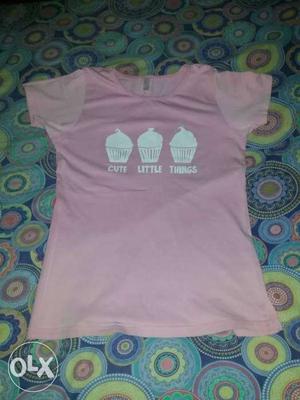 Pink Cute Little Things Printed Shirt