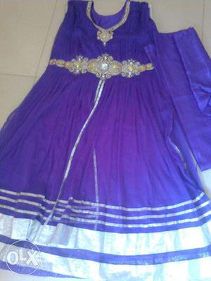 Purple colour Salwar kameez Size 36 for girls ages 9 to 12