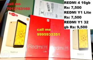 REDMI Y1 LITE, REDMI 4 16GB,1 year warranty SEALED box New
