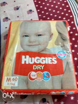 Selling Huggies diapers 60 pcs pack at ₹300