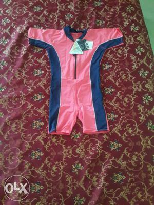 Toddler's Pink And Blue Swimsuit Size - 26