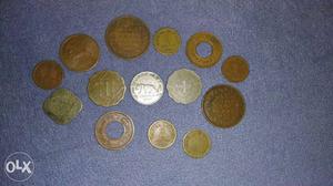 14 coins of British Indian