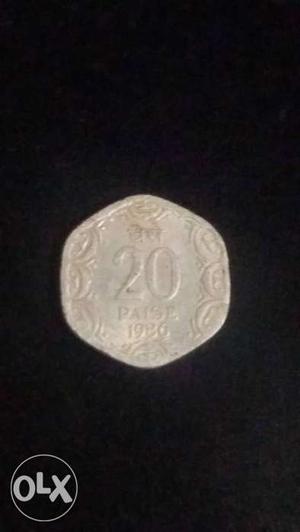 20 paise coin fo year 