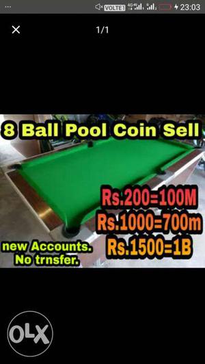 8 ball pool coin sell. transfer available.