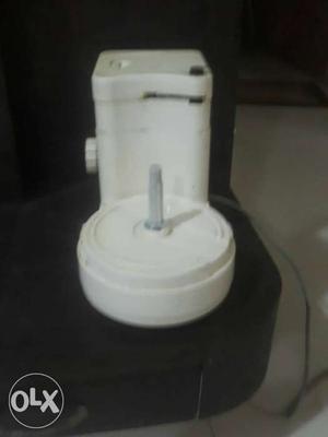 A food processor with all it's vessel in good