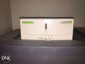 Amaron inverter with battery and trolley. 2 years