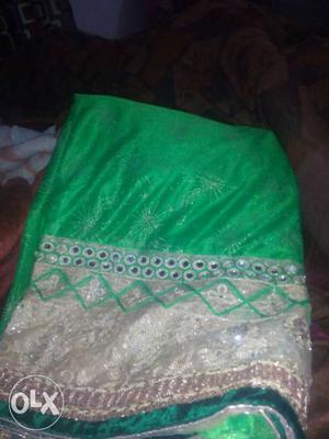 Beautiful net sari wid blouse