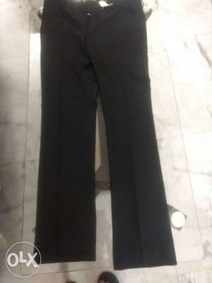 Black colour louis philippe woolen trouser size-
