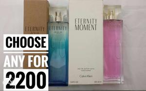 Blue And Pink Eternity Moment Perfume Bottles With Boxes