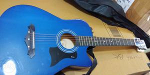 Brand new Blue And Black Les Paul Acoustic Guitar