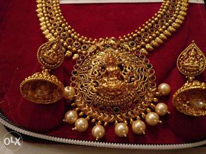 Brand new traditional gold plated rani haar (Sri