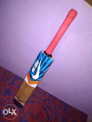 Brown And Blue Nike Cricket Paddle