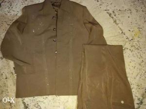 Brown Dress Shirt And Pants Outfit