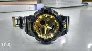 G-shock watch, gold, FERRARI edition