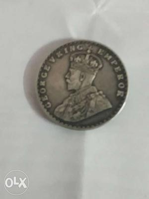 George V King Emperor Silver-colored Coin