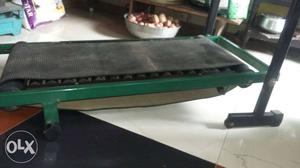 Green And Black Manual Treadmill