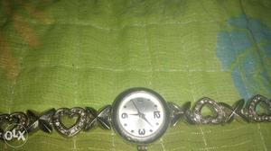 Hurry Japan movt branded silver watch