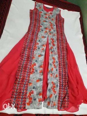 Long designer kurti chiffon cloth