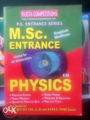 MSc Physics AUCET Andhra University Entrance Exam