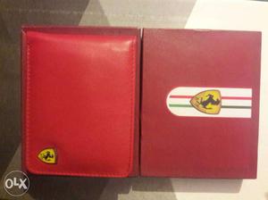New!! Ferrari genuine leather men's wallet