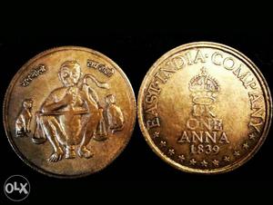  One Anna Coin