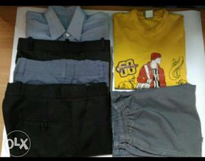 Only rs400 Unused 3 Formal pants 1 shirt 1 Tshirt and 1
