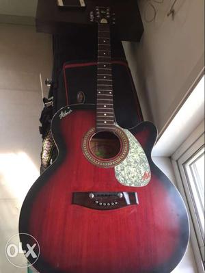 Red Acoustic Guitar \