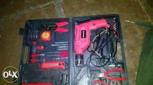 Red And Black Handheld Tools Set