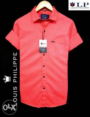 Red Louis Philippe Dress Shirt