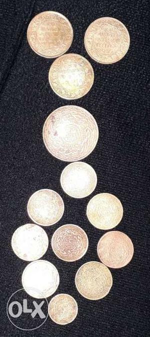 Round Gold-colored Coin Collections