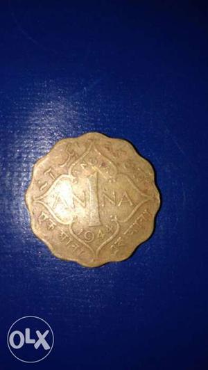 Scallop Gold 1 Anna Coin