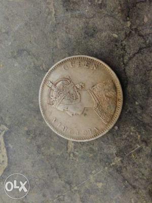 This is a year  rupee coin of victoria