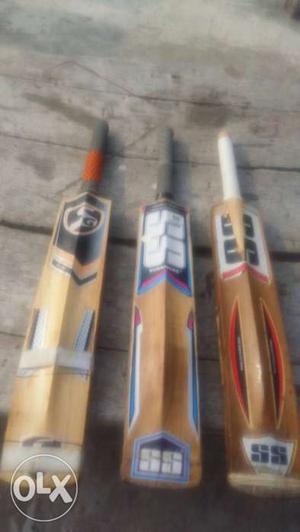 Three SS And SG Cricket Bats