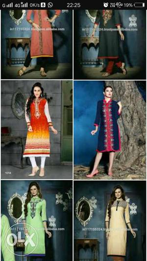 Winter wear kurti pieces