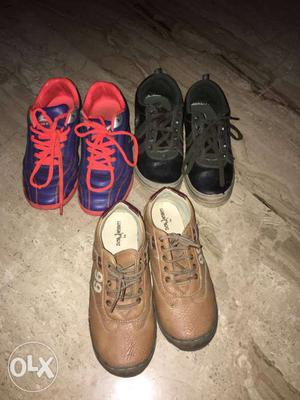 3 shoes for boys size-4 for 9year boy