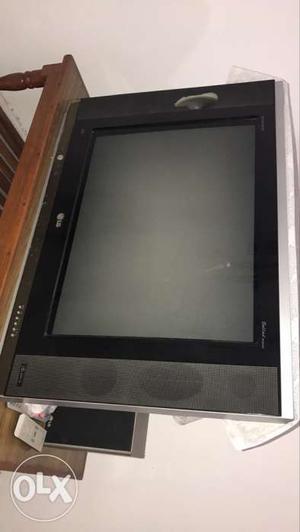 Black And Gray CRT TV