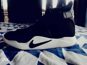 Black And White Nike Basketball Shoe