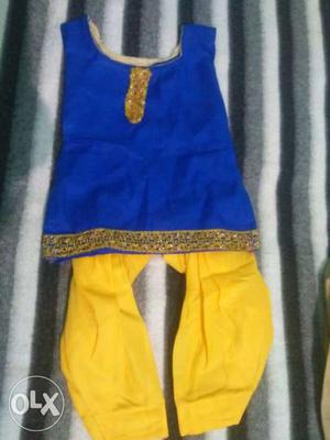 Blue And Yellow Traditional Clothes