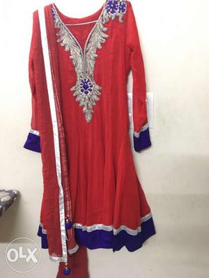 Designer Indian traditional frock suit