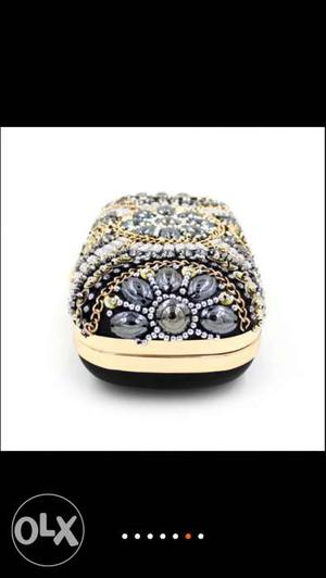 Diamond Encrusted And Gold-colored Accessory