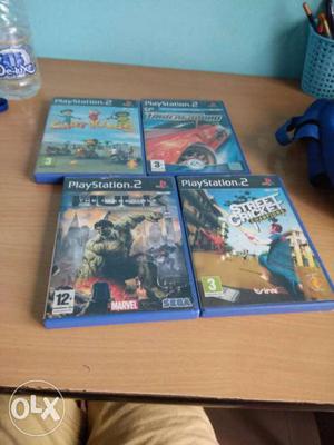 Four PS2 Game Casesa