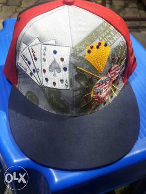 Gray, Green, Yellow, And Red Playing Card And Diamond