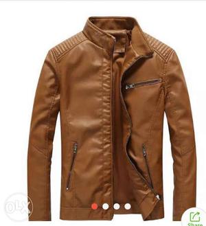 Leather jacket for men only one time used