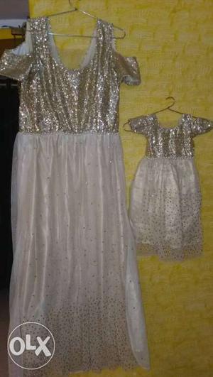 Mother daughter party wear dress dress size xl