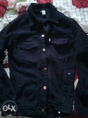 New black denim jacket