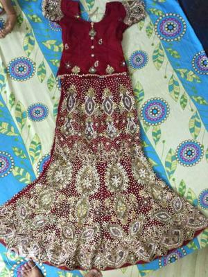 Red lehnga used only once