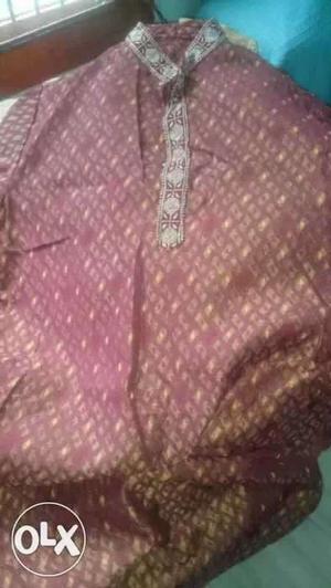 Silk sherwaani style kurta for party wear like