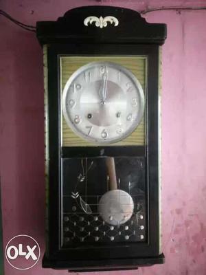 Antique pendulum wall clock full thake wood